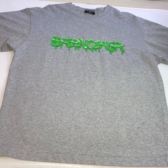 Balenciaga Slime T Shirt Gray Sz Oversized S(fits like a L) - Picture 1 of 6